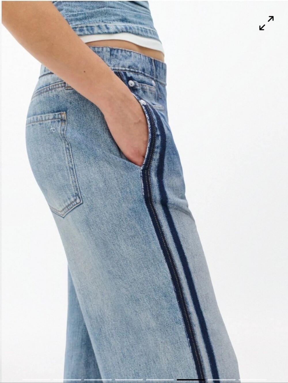 rag & bone Miramar Wide-leg Track Pant In Coney - Picture 2 of 13
